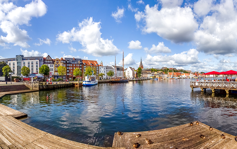 Flensburg Hafen Häuser Immobilien Wasser